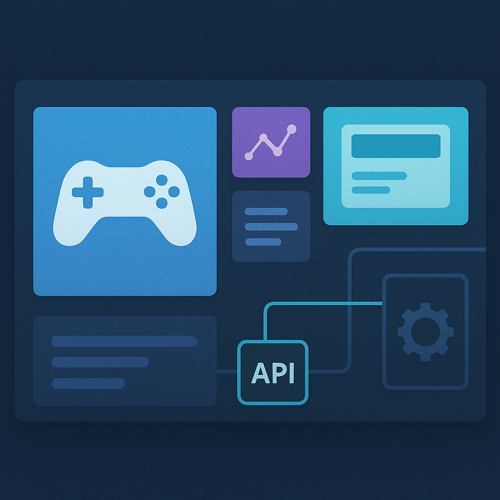 Compact integration visual with API icons